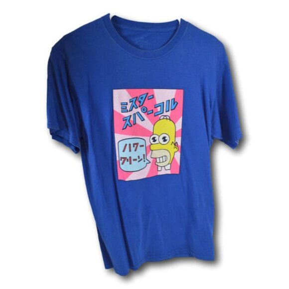 Homer Simpsons Mr Sparkle Blue T-Sshirt Size: M - Picture 1 of 2